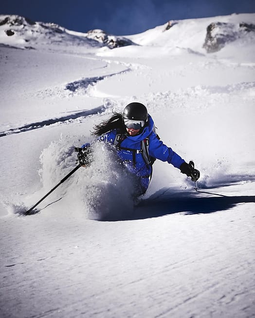 Klant @mogli.vision in Dune W Snowboard jas Dames Cobalt Blue