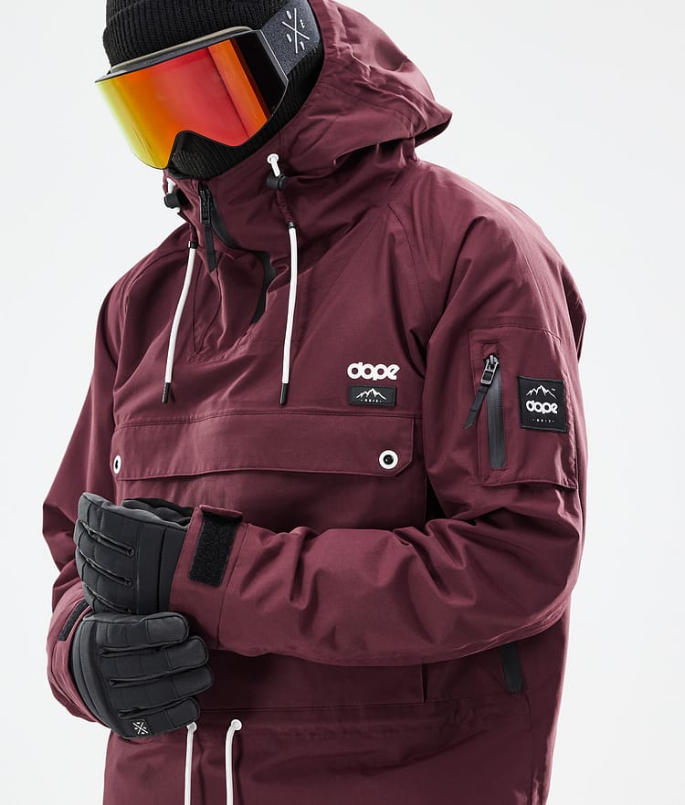Dope Annok 21 Lyžařská Bunda Pánské Burgundy, Image 3 of 10