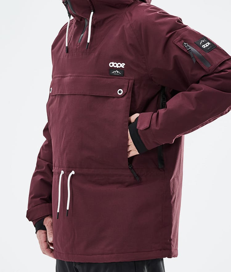 Dope Annok 21 Chaqueta Snowboard Hombre Burgundy Renewed, Image 9 of 10