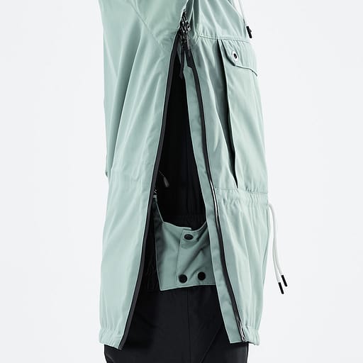 Cremallera lateral con tapeta interior