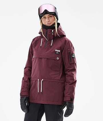 Dope Annok W 21 Snowboard Jacket Burgundy Renewed