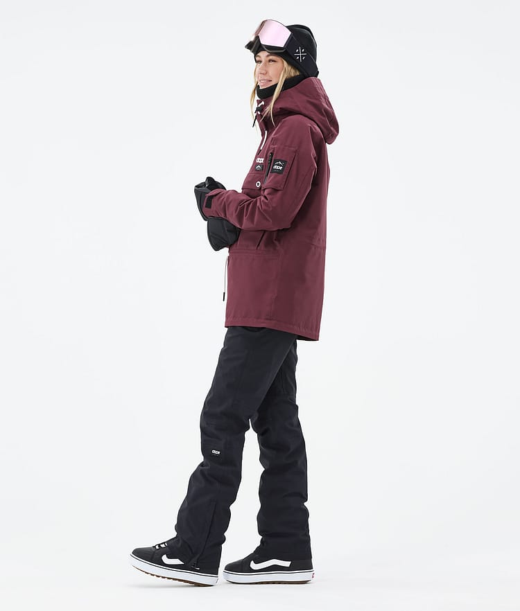 Dope Annok W 21 Bunda na Snowboard Dámské Burgundy Renewed, Image 4 of 9