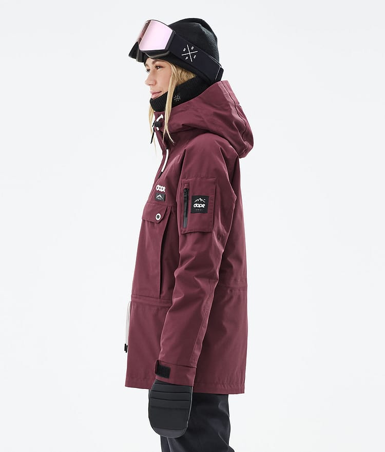 Dope Annok W 21 Bunda na Snowboard Dámské Burgundy Renewed, Image 6 of 9