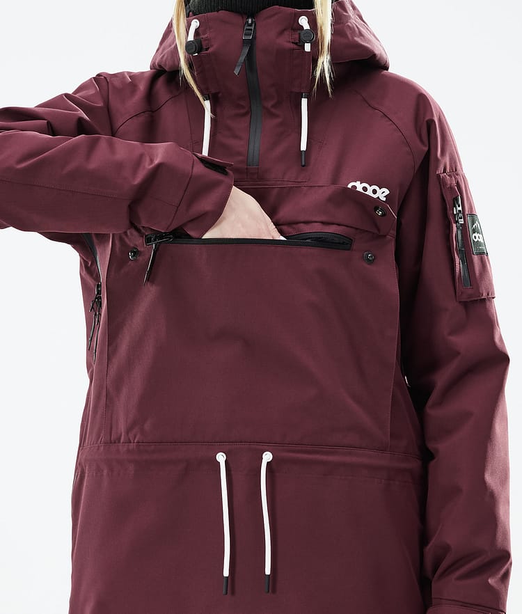 Dope Annok W 21 Chaqueta Esquí Mujer Burgundy, Image 9 of 9