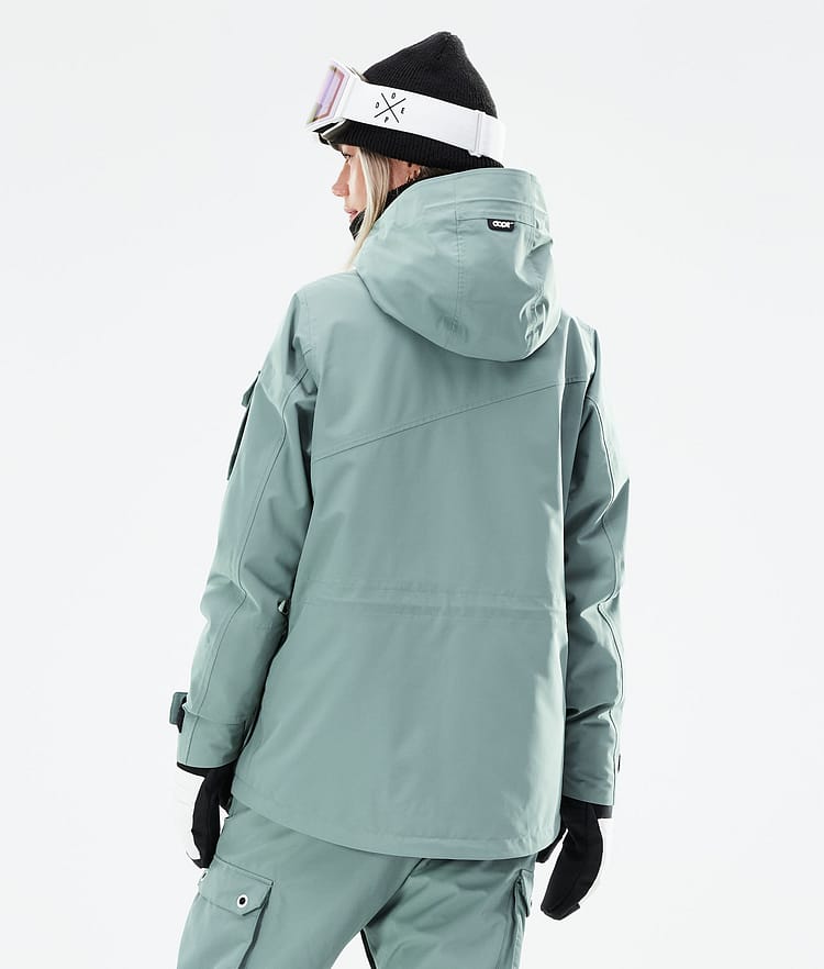 Dope Adept W 21 Chaqueta Snowboard Mujer Faded Green, Image 8 of 11