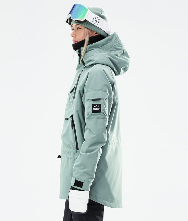 Dope Akin W 21 Kurtka Snowboardowa Kobiety Faded Green, Image 5 of 11