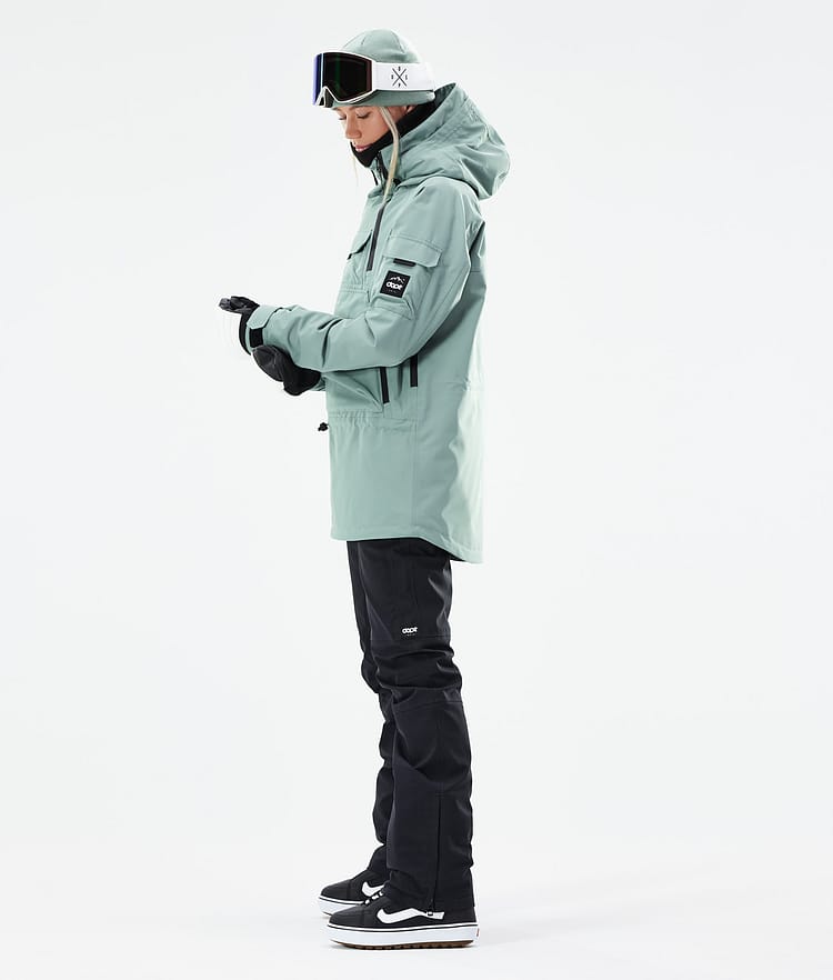 Dope Akin W 21 Kurtka Snowboardowa Kobiety Faded Green, Image 6 of 11