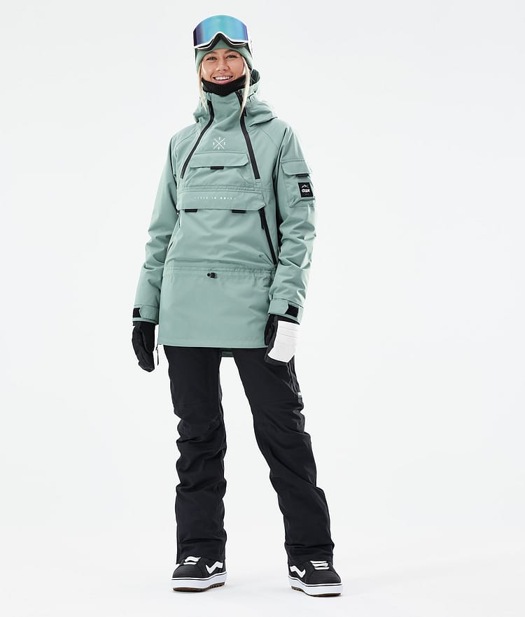 Dope Akin W 21 Kurtka Snowboardowa Kobiety Faded Green, Image 4 of 11