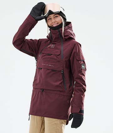 Dope Akin W 21 Ski Jacket Burgundy