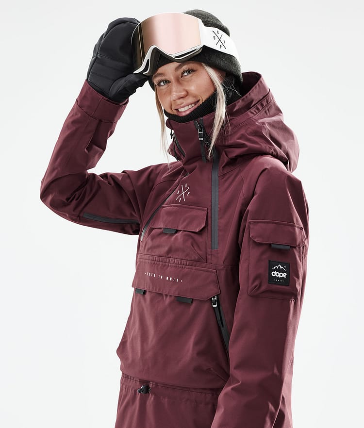 Dope Akin W 21 Chaqueta Snowboard Mujer Burgundy, Image 3 of 11