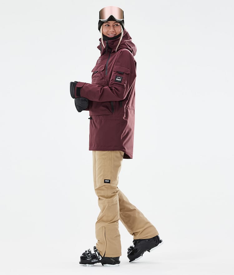Dope Akin W 21 Lyžařská Bunda Dámské Burgundy, Image 5 of 11