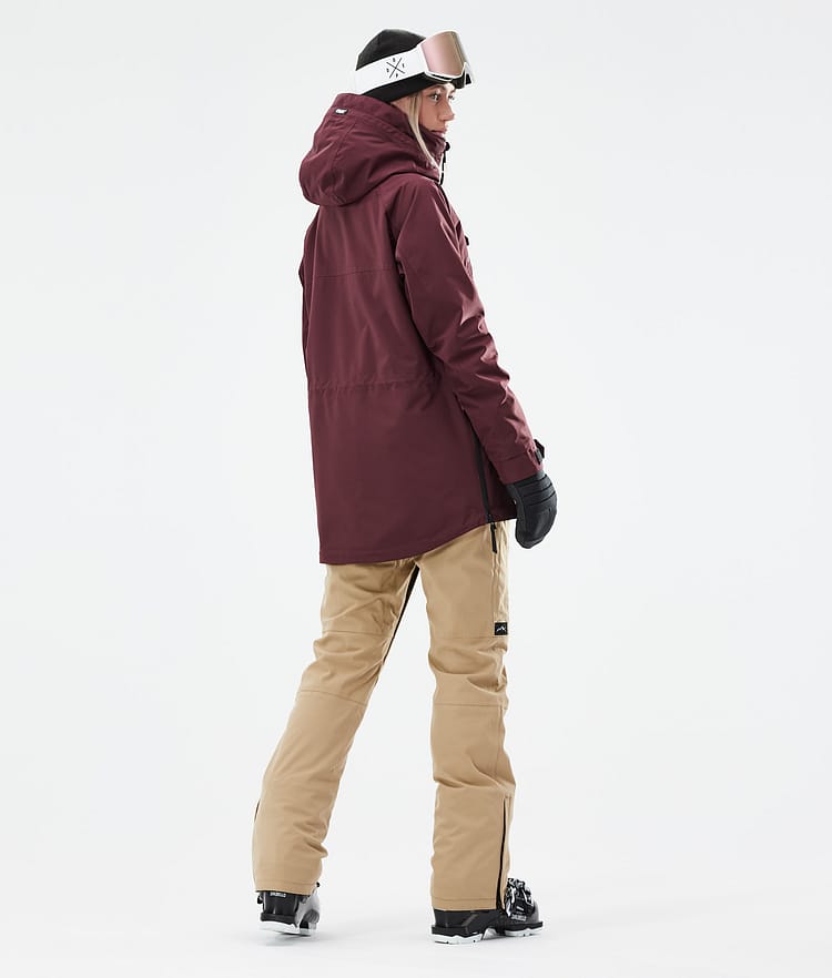 Dope Akin W 21 Lyžařská Bunda Dámské Burgundy, Image 6 of 11