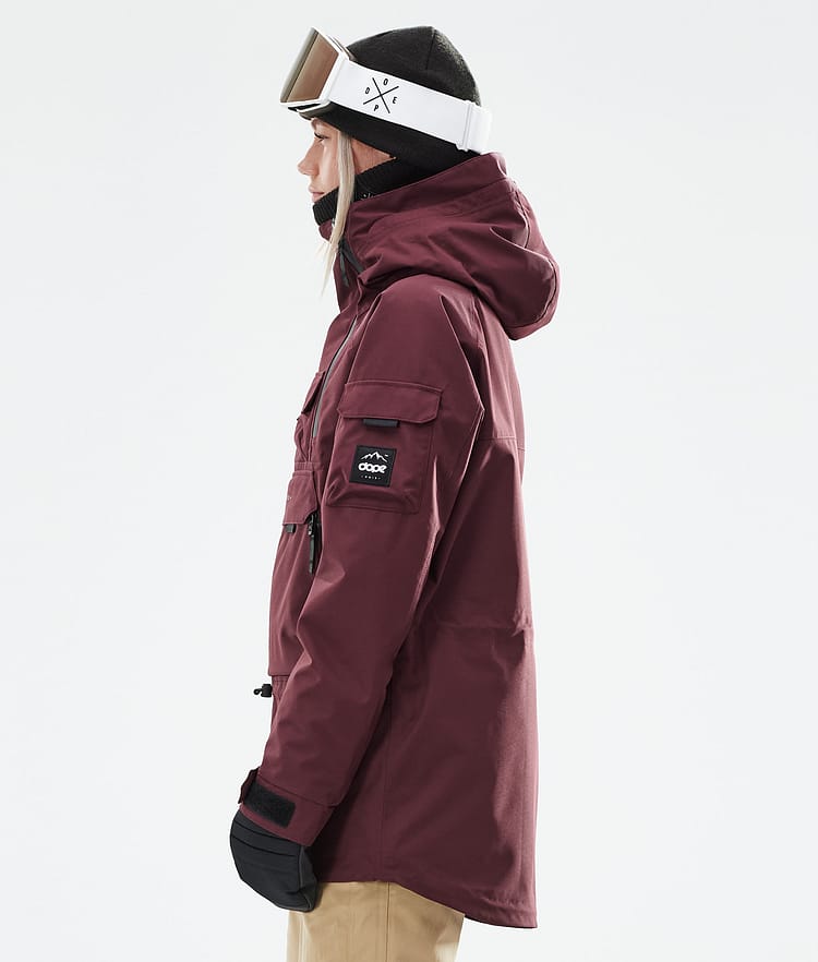 Dope Akin W 21 Lyžařská Bunda Dámské Burgundy, Image 7 of 11