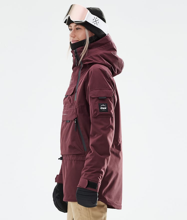 Dope Akin W 21 Chaqueta Snowboard Mujer Burgundy, Image 7 of 11