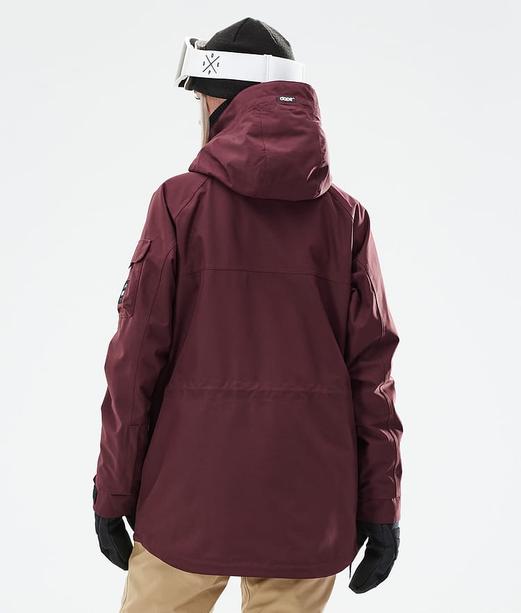 Dope Akin W 21 Lyžařská Bunda Dámské Burgundy, Image 8 of 11
