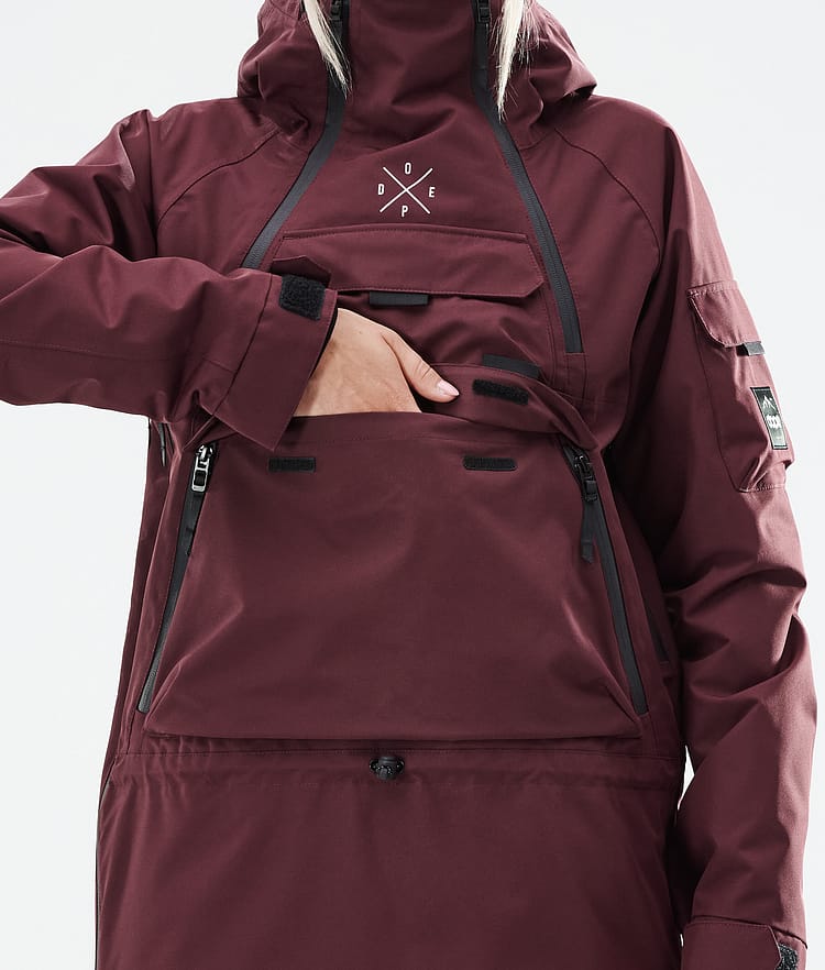 Dope Akin W 21 Chaqueta Snowboard Mujer Burgundy, Image 10 of 11