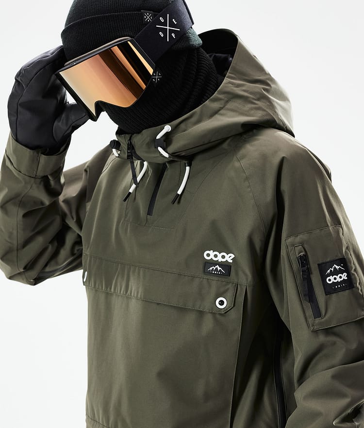 Dope Annok 21 Lyžařská Bunda Pánské Olive Green, Image 2 of 10