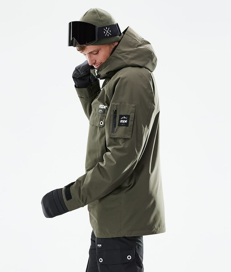 Dope Annok 21 Lyžařská Bunda Pánské Olive Green, Image 7 of 10