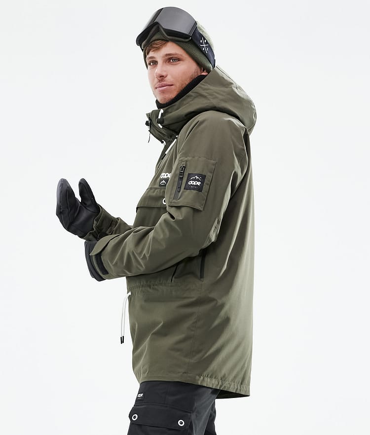 Dope Annok 21 Bunda na Snowboard Pánské Olive Green, Image 7 of 10