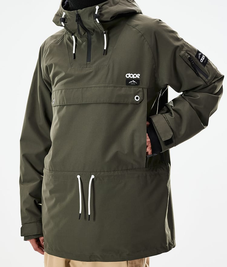 Dope Annok 21 Bunda na Snowboard Pánské Olive Green, Image 9 of 10