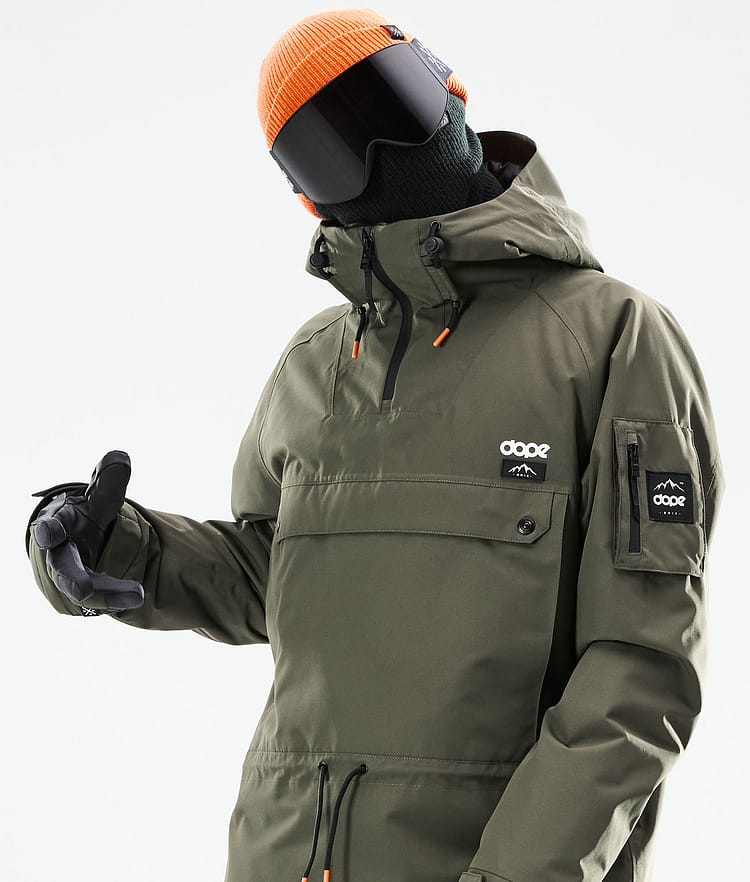 Dope Annok 21 Bunda na Snowboard Pánské Olive Green/Black, Image 3 of 10