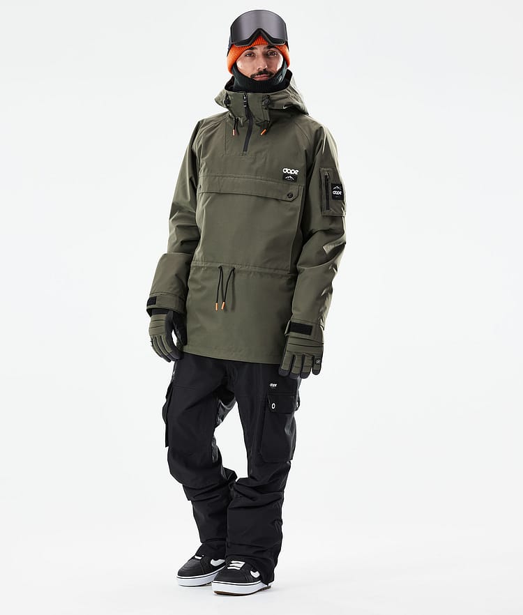 Dope Annok 21 Bunda na Snowboard Pánské Olive Green/Black, Image 4 of 10