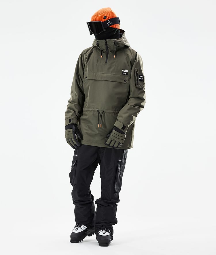 Dope Annok 21 Lyžařská Bunda Pánské Olive Green/Black, Image 4 of 10