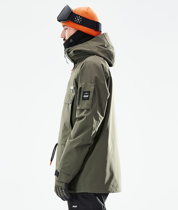 Dope Annok 21 Lyžařská Bunda Pánské Olive Green/Black, Image 7 of 10
