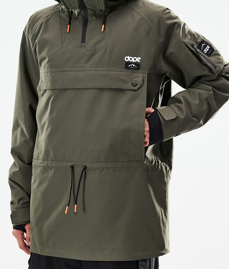 Dope Annok 21 Bunda na Snowboard Pánské Olive Green/Black, Image 9 of 10