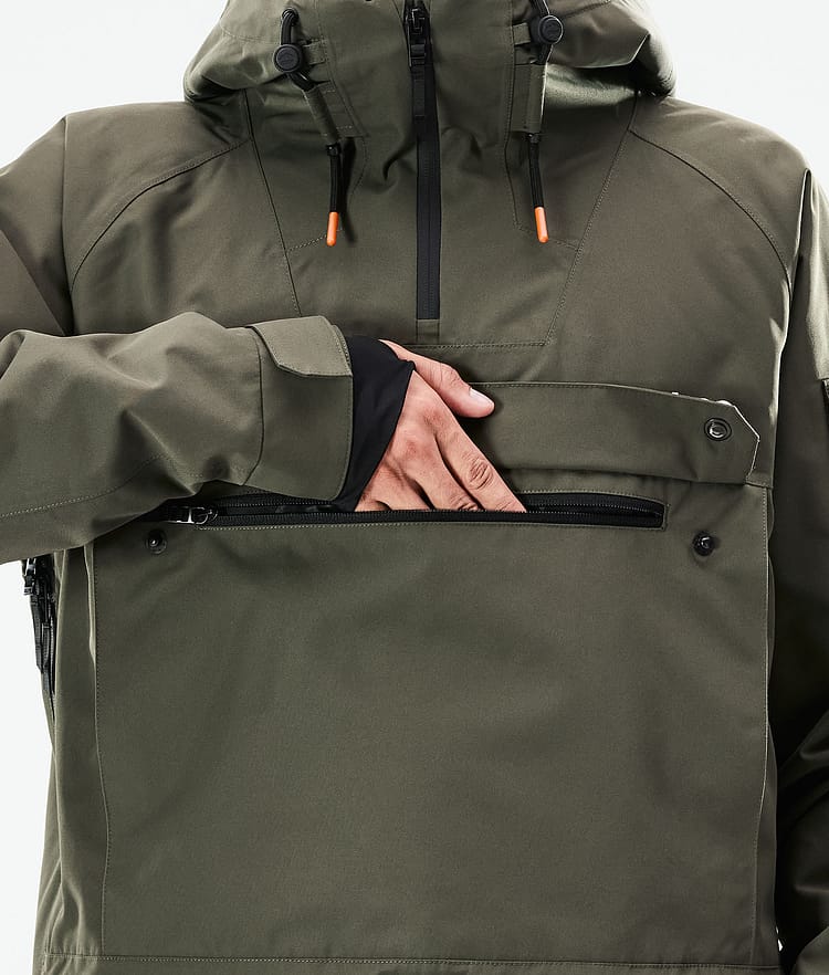 Dope Annok 21 Bunda na Snowboard Pánské Olive Green/Black, Image 10 of 10