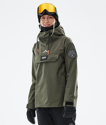 Dope Blizzard W 21 Ski Jacket Olive Green