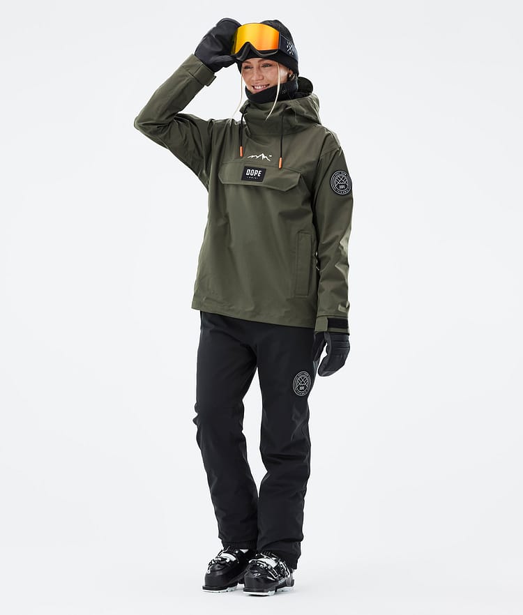 Dope Blizzard W 21 Lyžařská Bunda Dámské Olive Green, Image 3 of 9