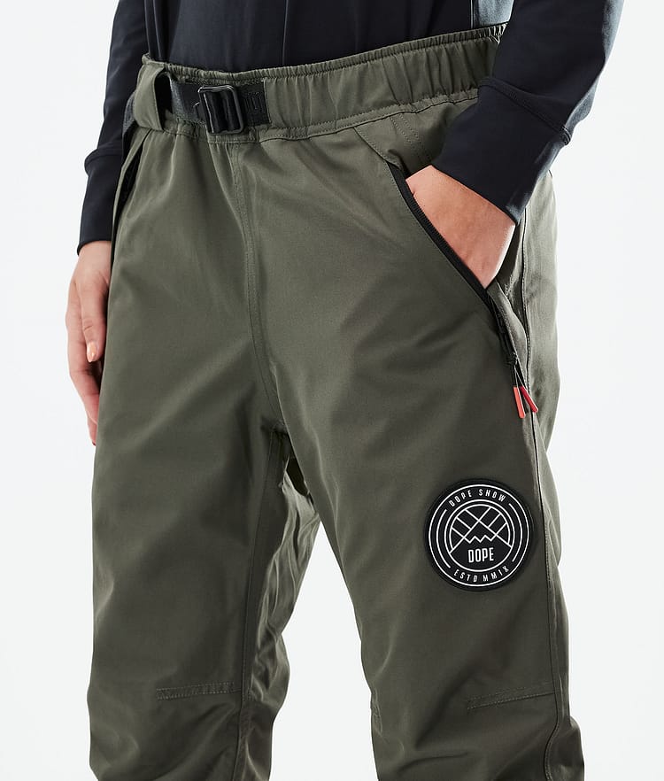 Dope Blizzard W 21 Spodnie Narciarskie Kobiety Olive Green, Image 4 of 4