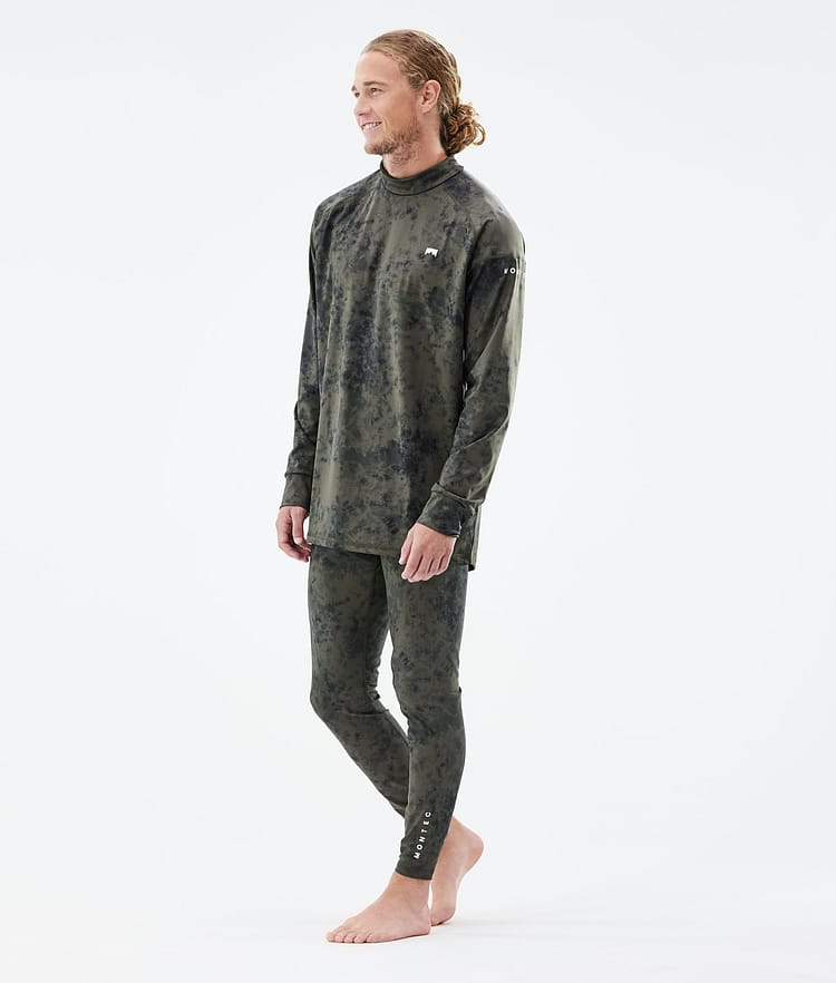 Montec Zulu Top Termiczny Mężczyźni Olive Green Tiedye, Image 3 of 6