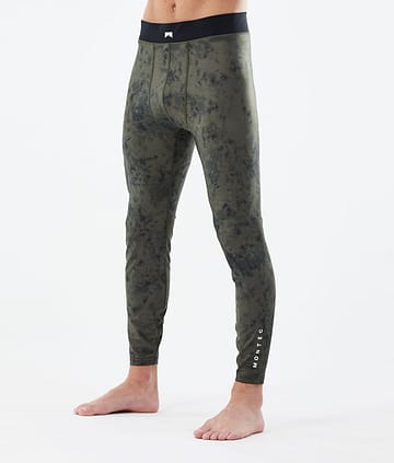 Montec Zulu Base Layer Pant Olive Green Tiedye
