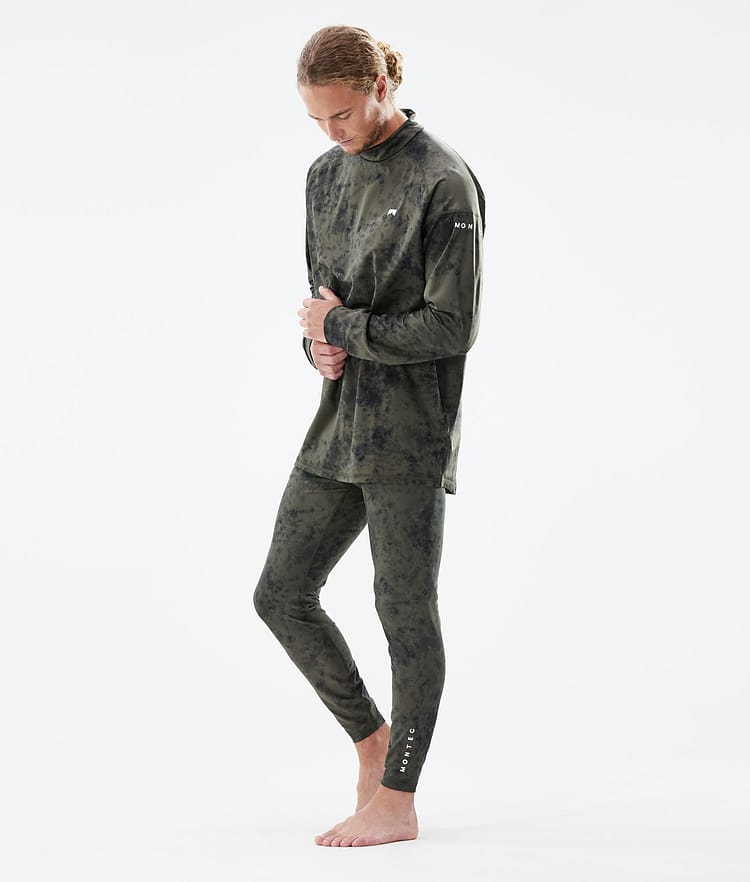 Montec Zulu Termokalhoty Pánské Olive Green Tiedye, Image 3 of 7