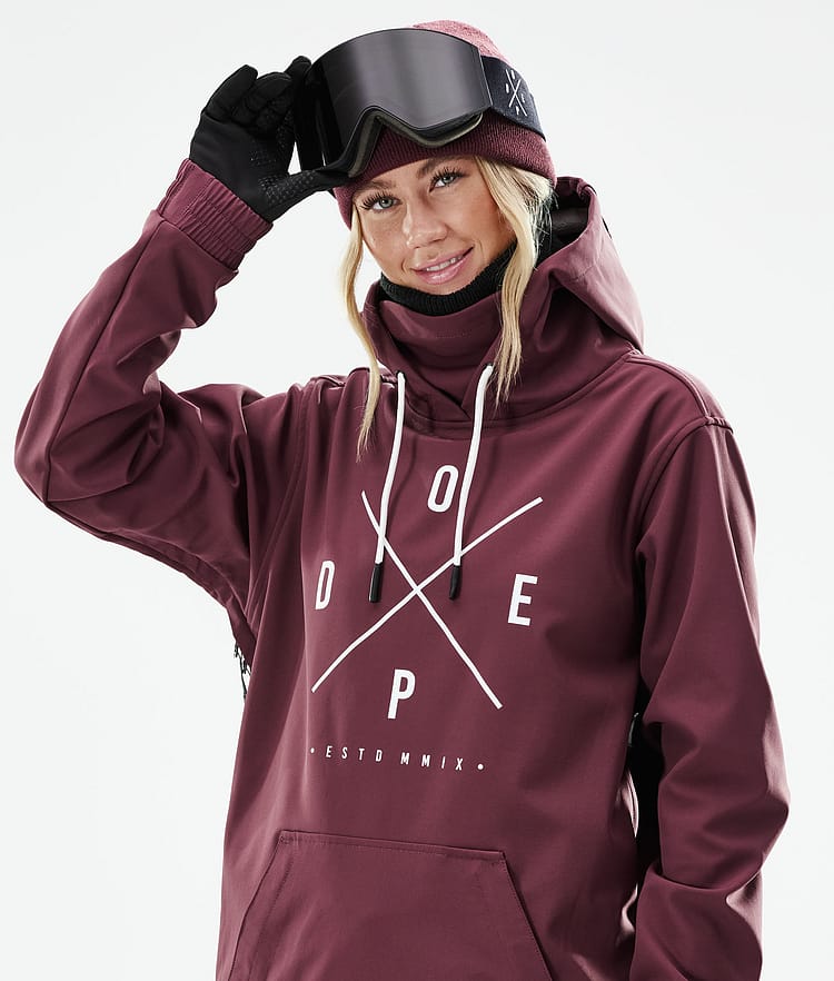 Dope Yeti W 21 Chaqueta Snowboard Mujer 2X-Up Burgundy, Image 2 of 9