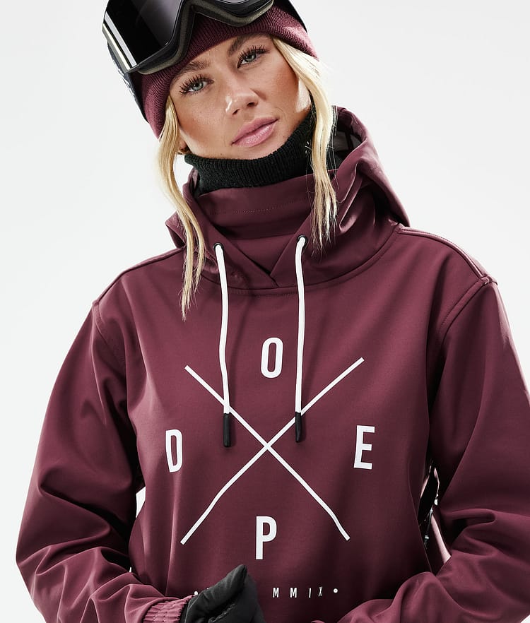 Dope Yeti W 21 Lyžařská Bunda Dámské 2X-Up Burgundy, Image 3 of 9