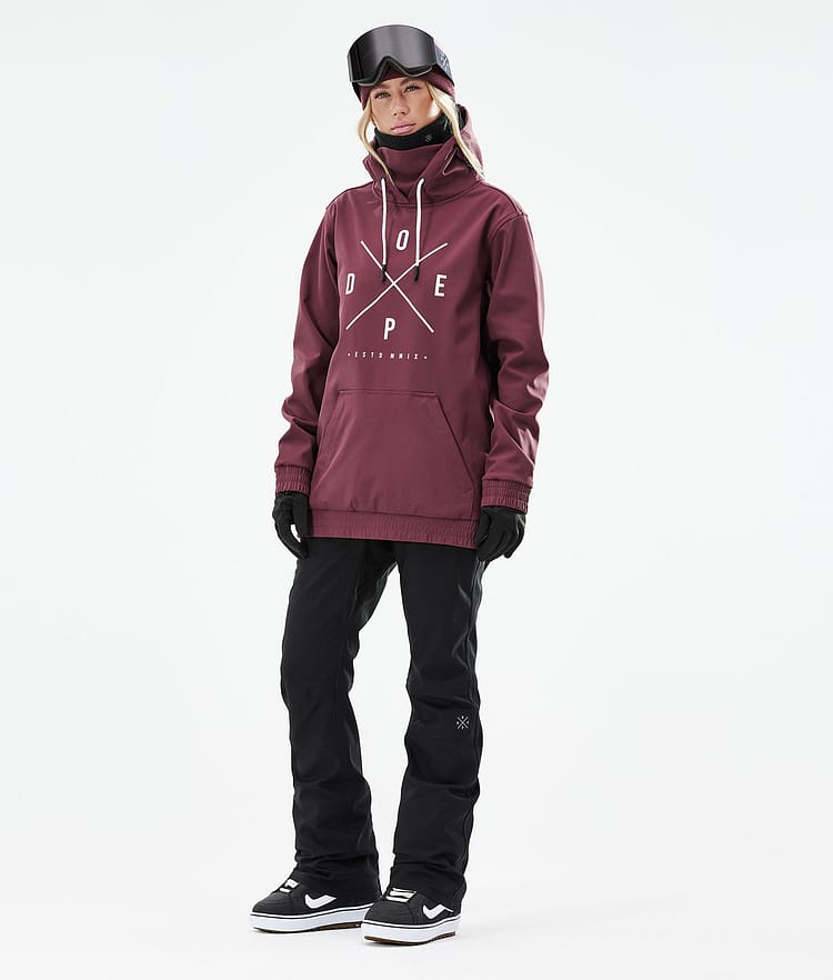 Dope Yeti W 21 Chaqueta Snowboard Mujer 2X-Up Burgundy, Image 4 of 9