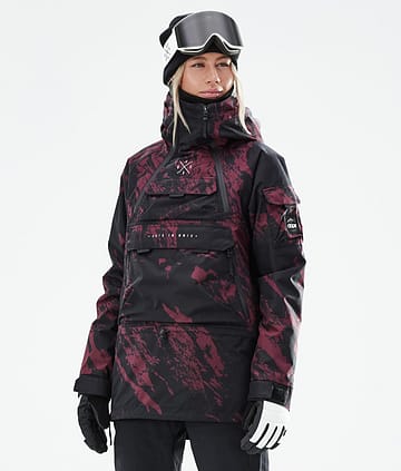 Dope Akin W 21 Ski Jacket Paint Burgundy