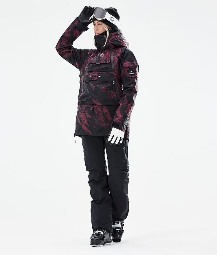 Dope Akin W 21 Chaqueta Esquí Mujer Paint Burgundy, Image 4 of 11