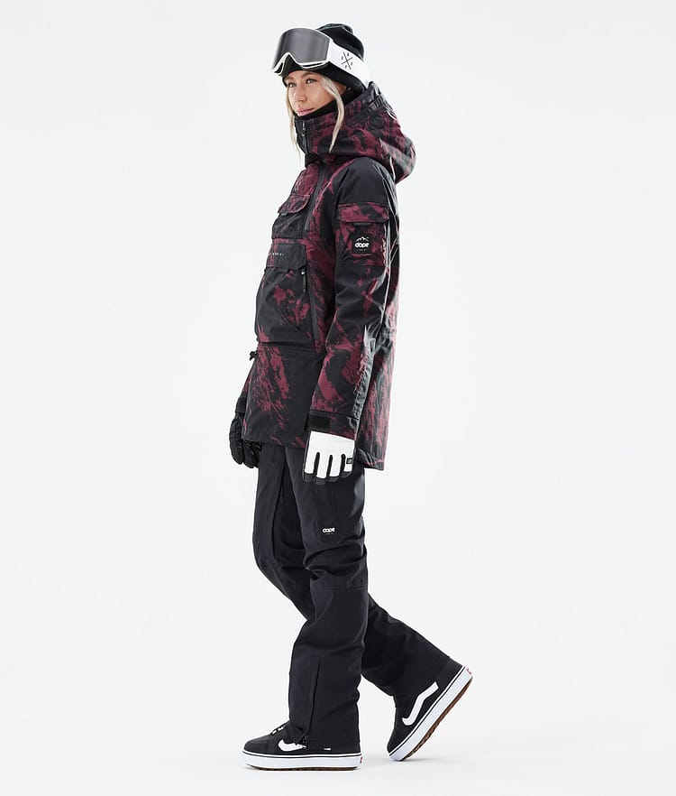 Dope Akin W 21 Chaqueta Snowboard Mujer Paint Burgundy, Image 5 of 11