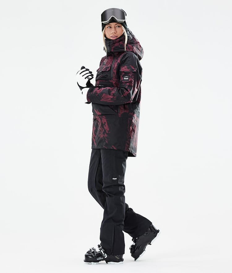 Dope Akin W 21 Chaqueta Esquí Mujer Paint Burgundy, Image 5 of 11