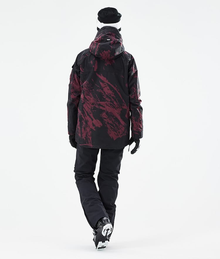 Dope Akin W 21 Chaqueta Esquí Mujer Paint Burgundy, Image 6 of 11
