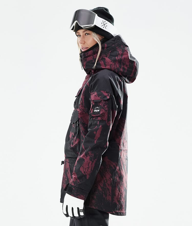Dope Akin W 21 Chaqueta Esquí Mujer Paint Burgundy, Image 7 of 11
