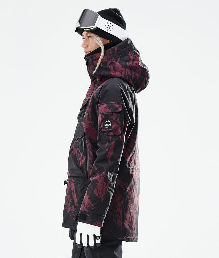 Dope Akin W 21 Chaqueta Snowboard Mujer Paint Burgundy, Image 7 of 11
