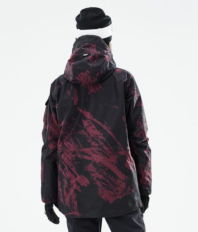Dope Akin W 21 Chaqueta Esquí Mujer Paint Burgundy, Image 8 of 11