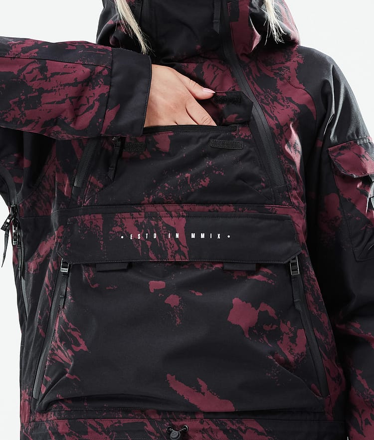 Dope Akin W 21 Chaqueta Esquí Mujer Paint Burgundy, Image 11 of 11