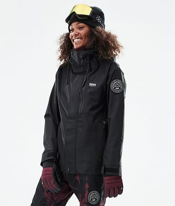 Dope Blizzard W Full Zip 21 Snowboard Jacket Black