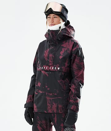 Dope Legacy W 21 Snowboard Jacket Paint Burgundy